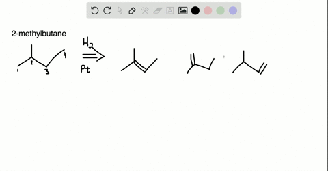 show-the-reactions-involved-for-hydrogenation-of-all-the-alkenes-and-alkynes-that-would-yield-2-meth