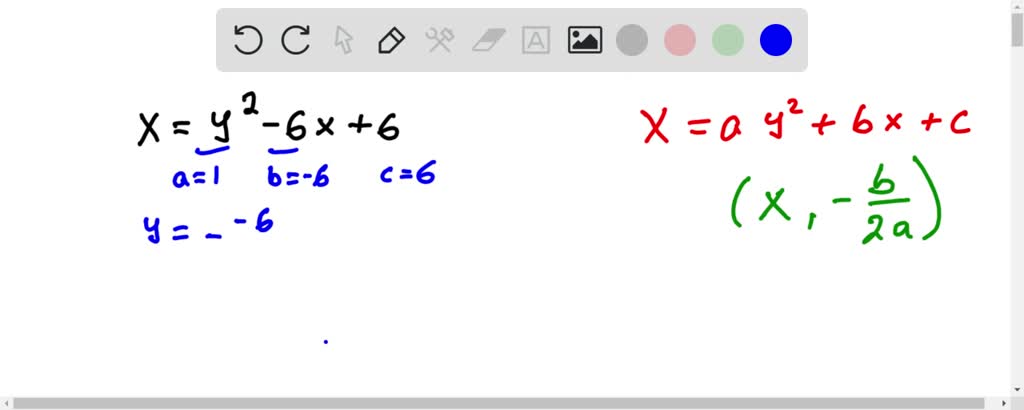 SOLVED:(GRAPH CANT COPY) Find the coordinates of the vertex for the ...