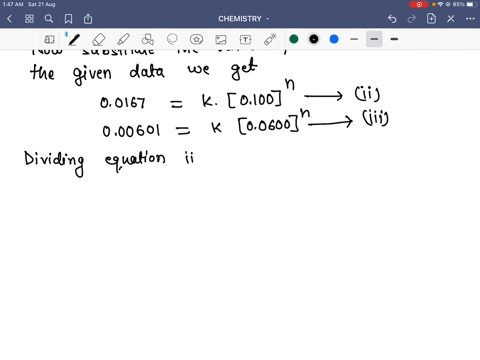 for-the-reaction-mathrma-longrightarrow-products-the-following-data-are-obtained