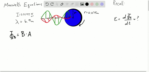 a-circular-loop-of-wire-has-radius-750mathrm-cm-a-sinusoidal-electromagnetic-plane-wave-trave-travel