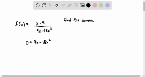 find-the-domain-of-the-function-f-given-by-each-of-the-following-fxfracx-59-x-18-x2