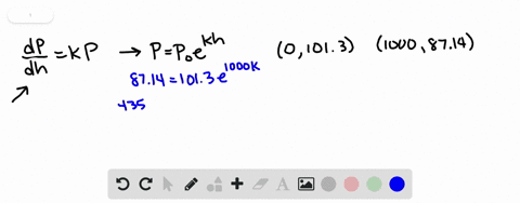 the-rate-of-change-of-atmospheric-pressure-p-with-respect-to-altitude-h-is-proportional-to-p-provide