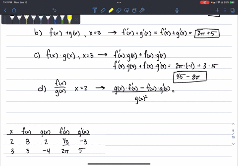 suppose-that-functions-f-and-g-and-their-derivatives-with-respect-to-x-have-the-following-values-a-2