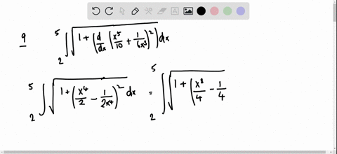 find-the-arc-length-of-the-graph-of-the-function-over-the-indicated-interval-yfracx510frac16-x3-quad