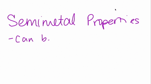 what-properties-do-semimetals-have