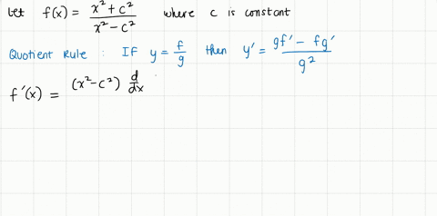 find-the-derivative-of-the-algebraic-function-fxfracx2c2x2-c2-quad-c-text-is-a-constant