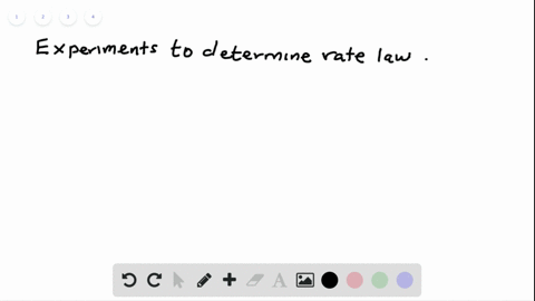 describe-at-least-two-experiments-you-could-perform-to-determine-a-rate-law