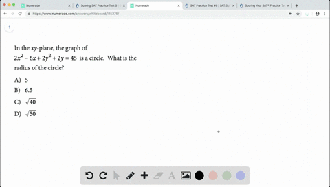 in-the-x-y-plane-the-graph-of-2-x2-6-x2-y22-y45-is-a-circle-what-is-the-radius-of-the-circle-beginar