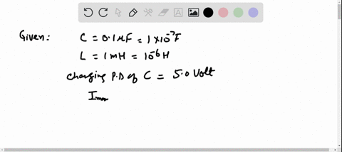 an-electric-oscillator-is-made-with-a-010-mu-f-capacitor-and-a-10-mathrmmh-inductor-the-capacitor-is