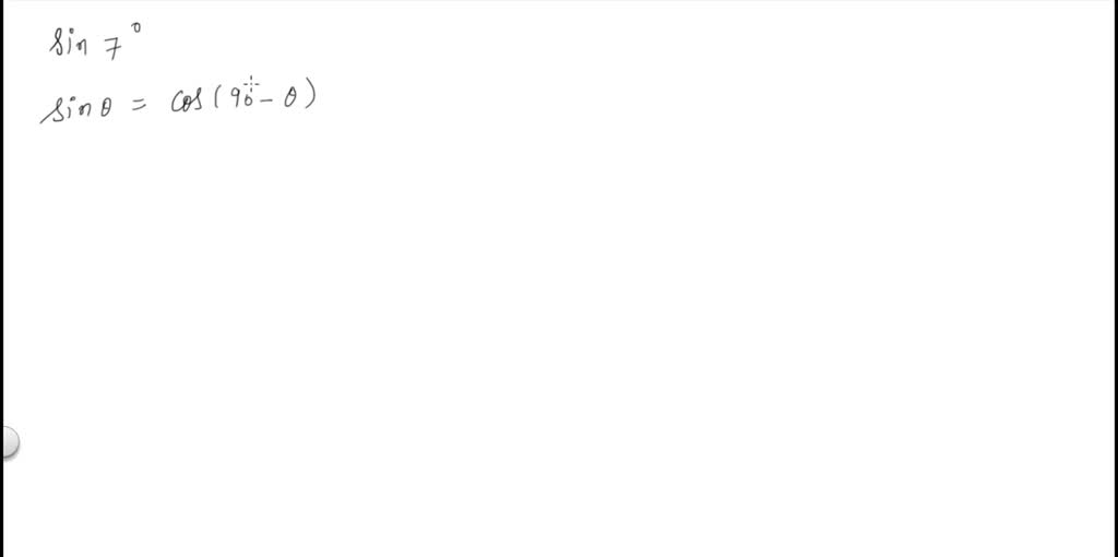 SOLVED: Find a cofunction with the same value as the given expression ...