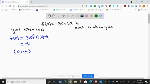 determine-the-y-and-x-intercepts-if-any-of-the-quadratic-function-fx-3-x25-x-6