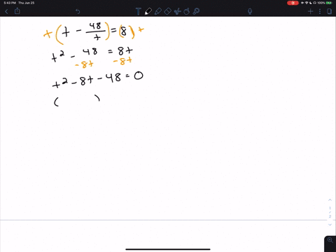 solve-t-frac48t8