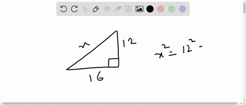 SOLVED:Use the Pythagorean theorem to find the length of the missing ...