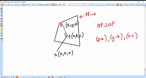 if-the-foot-of-the-perpendicular-from-the-origin-to-a-plane-in-a-b-c-the-equation-of-the-plane-is-a-