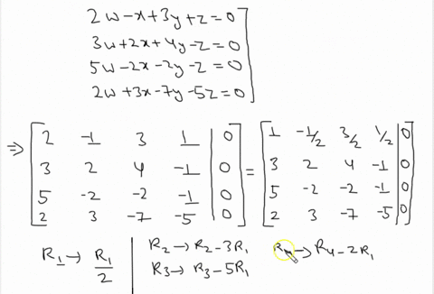 use-gaussian-elimination-to-find-the-complete-solution-to-each-system-of-equations-or-show-that-n-36