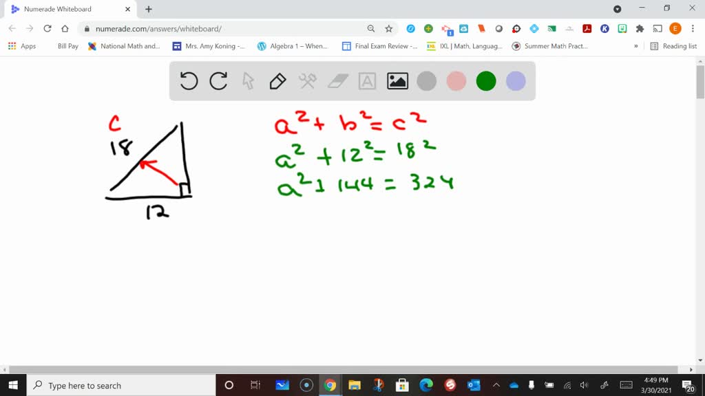 how to determine length of 3rd side of triangle