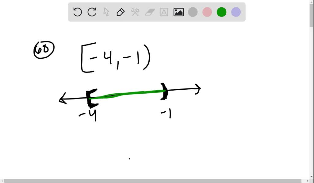 SOLVED:Interval notation is given for several sets of real numbers ...