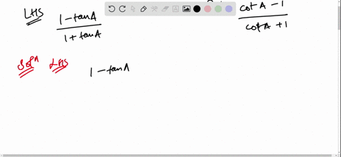 frac1-tan-a1tan-afraccot-a-1cot-a1