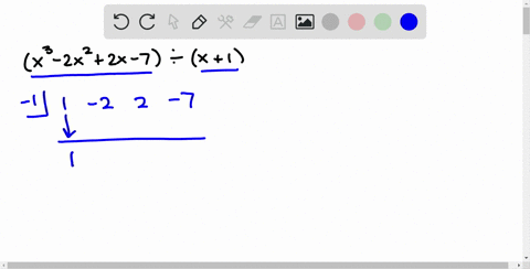 use-synthetic-division-to-divide-leftx3-2-x22-x-7right-divx1