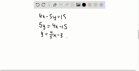 find-the-equation-of-the-line-perpendicular-to-4-x-5-y15-that-contains-the-point-4-3
