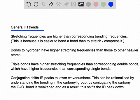 use-arguments-based-on-resonance-and-electronegativity-effects-to-explain-the-trend-in-carbonyl-ir-s