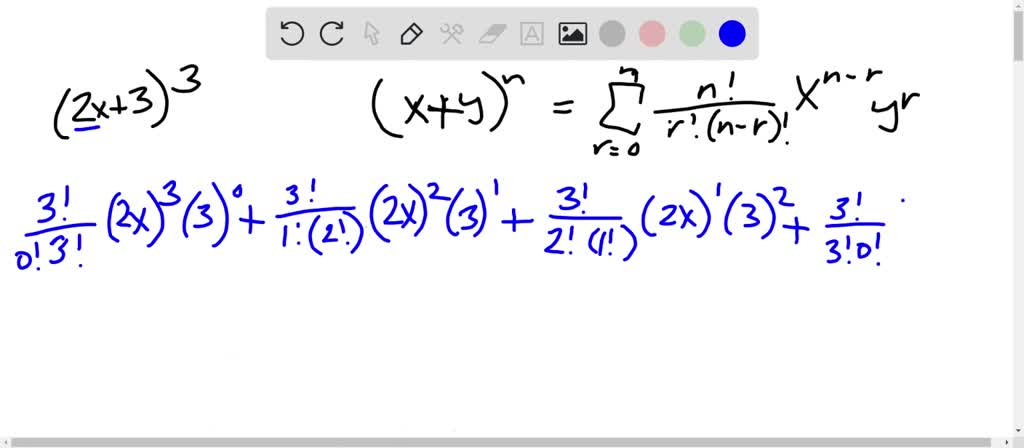 SOLVED:Use The Binomial Theorem To Expand Each Binomial. See Examples 2 ...