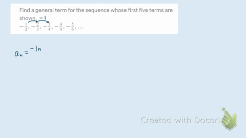 find-a-general-term-for-the-sequence-whose-first-five-terms-are-shown-frac12-frac23-frac34-frac45-fr