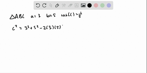 in-triangle-a-b-c-if-a3-b5-and-cos-cfrac15-find-the-exact-value-of-c