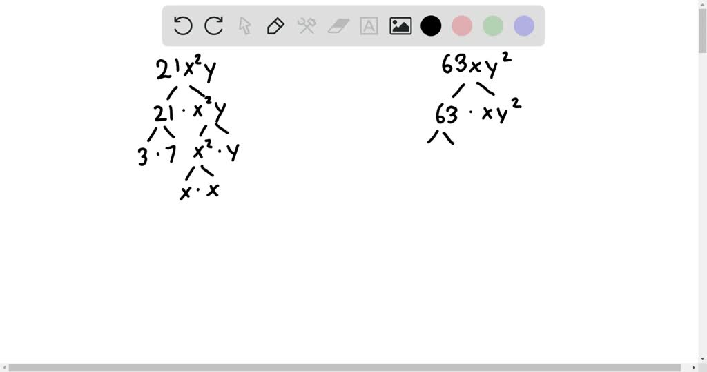 SOLVED:Find the GCF of the numbers. 21, 63, and 84