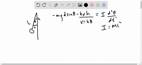 a-pendulum-of-length-l-and-mass-m-has-a-spring-of-force-constant-k-connected-to-it-at-a-distance-h-b