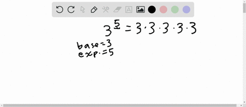 SOLVED:Evaluate the given expression. 3^5