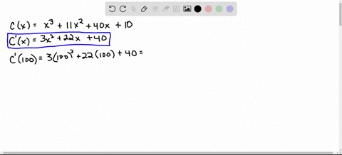 if-the-cost-of-manufacturing-x-items-is-cxx311-x240-x10-find-the-marginal-cost-function-and-compare-
