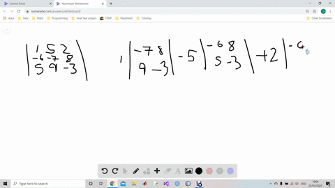 find-the-value-of-each-determinant-leftbeginarrayrrr1-5-2-6-7-8-5-9-3endarrayright
