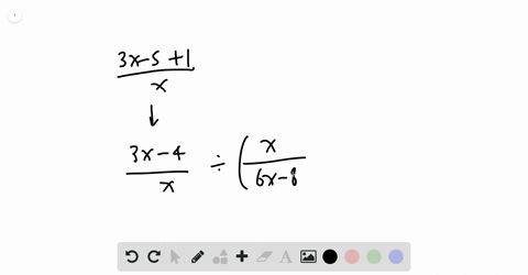 simplify-the-expression-leftfrac3-x-5xfrac1xright-divleftfracx6-x-8right
