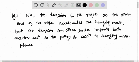 you-pull-downward-with-a-force-of-28-mathrmn-on-a-rope-that-passes-over-a-disk-shaped-pulley-of-mass