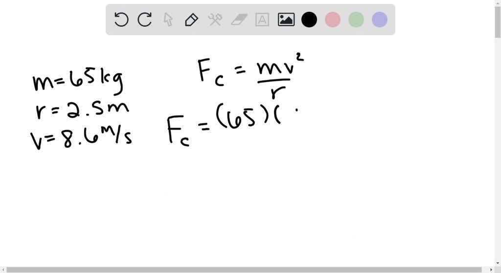 SOLVED:The magnitude of the centripetal force acting on the student at ...