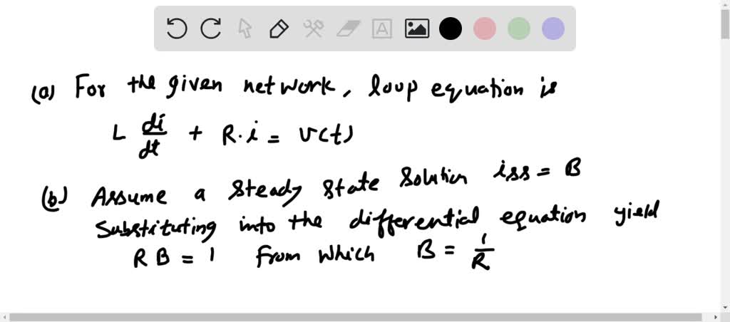 SOLVED:Given the electric network shown in Figure 𝐏 I. 7 . a. Write the ...