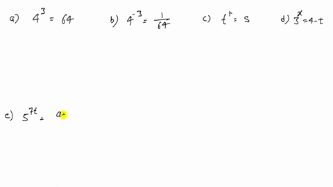 exer-1-2-change-to-logarithmic-form-a-4364-b-4-3frac164-c-tts-d-3x4-t-e-5nfracaba-f-07prime53