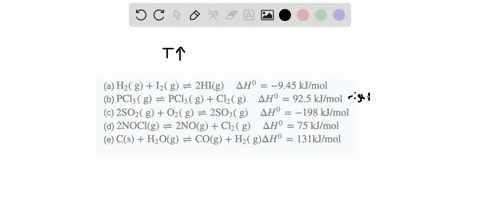 what-would-be-the-effect-of-increasing-the-temperature-on-each-of-the-following-systems-at-equilibri