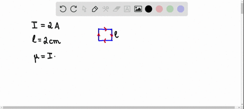 a-current-of-i2-a-flows-through-a-square-shaped-wire-with-2-cm-side-lengths-what-is-the-magnetic-mom