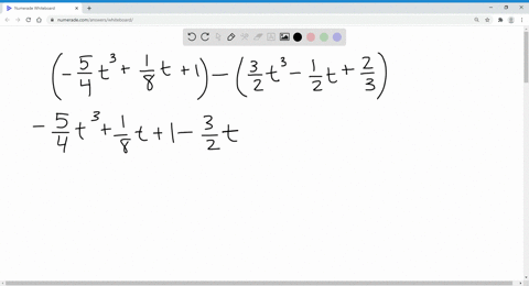 perform-the-indicated-operations-left-frac54-t3frac18-t1right-leftfrac32-t3-frac12-tfrac23right