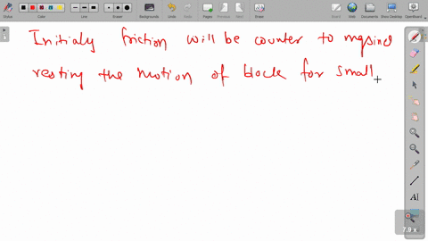 a-block-is-placed-on-a-rough-horizontal-plane-attached-an-elastic-spring-as-shown-in-the-figure-a-b-