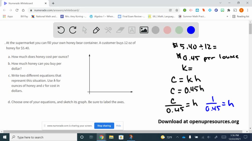 SOLVEDAt the supermarket you can fill your own honey bear container. A