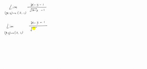 find-the-limit-if-it-exists-if-the-limit-does-not-exist-explain-why-lim-_x-y-rightarrow21-fracx-y-1s