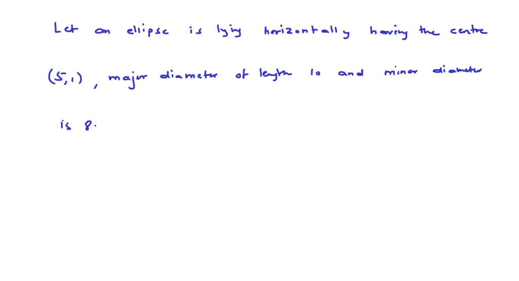 Find the equation of the given conic. Horizontal ellipse with center (5