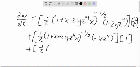 use-an-appropriate-form-of-the-chain-rule-to-find-dwdt-wsqrt1x-2-y-z4-x-xln-t-yt-z4-t