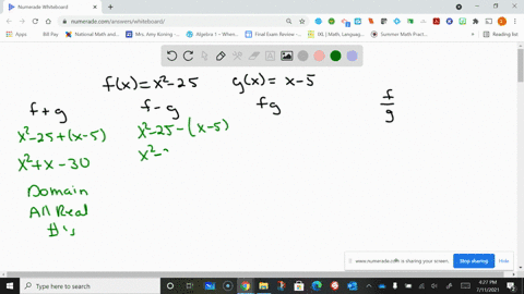 use-the-given-functions-f-and-g-to-find-fg-f-g-f-g-and-fracfg-state-the-domain-of-each-fxx2-25-gxx-5