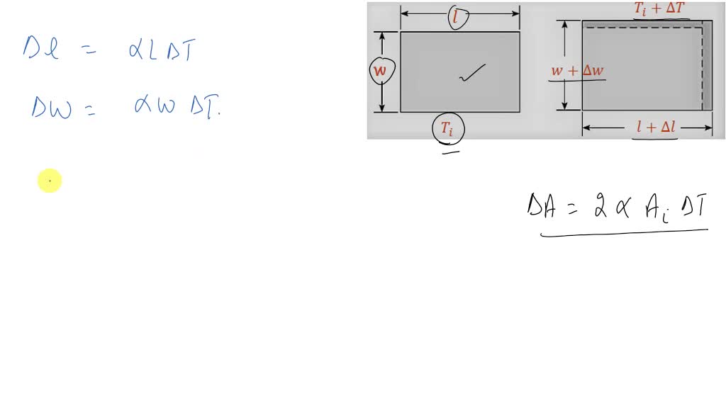 The rectangular plate shown in Figure P 19.53 has an area Ai equal to ...