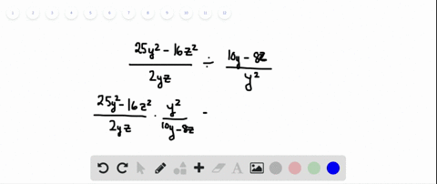 perform-the-operations-and-simplify-if-possible-frac25-y2-16-z22-y-z-div-frac10-y-8-zy2