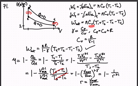 the-gasoline-engine-in-your-car-can-be-modeled-as-the-otto-cycle-shown-in-figure-mathrmcp-1971-a-fue
